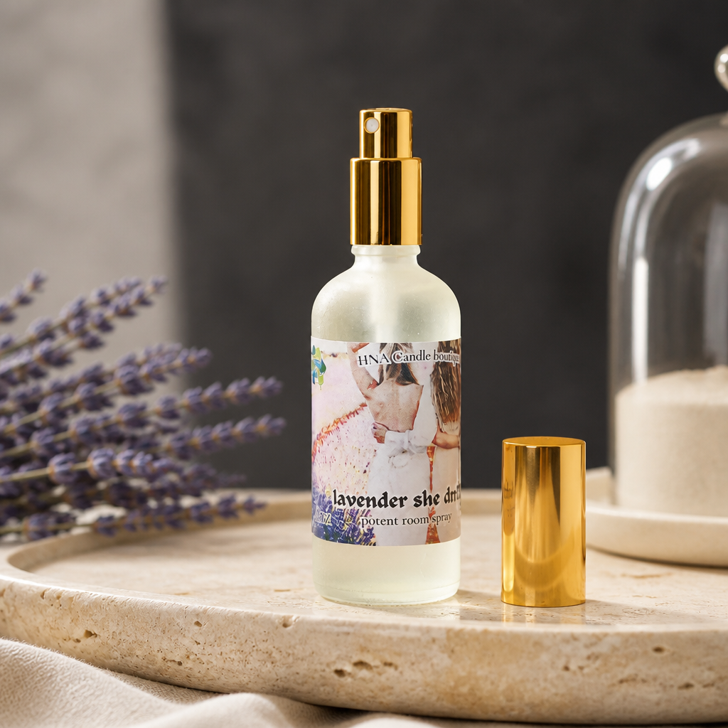 Lavender She Drifts Room Spray | Relaxing Home Fragrance | HNA Candle Boutique
