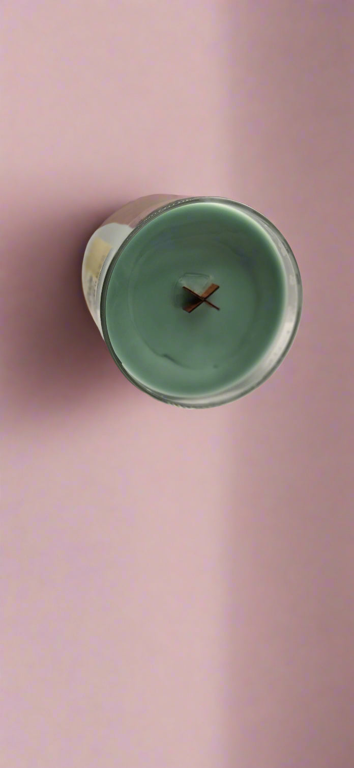 Cucumber & Melon Wood Wick Candle | 10 oz | Cool & Commanding | HNA Candle Boutique
