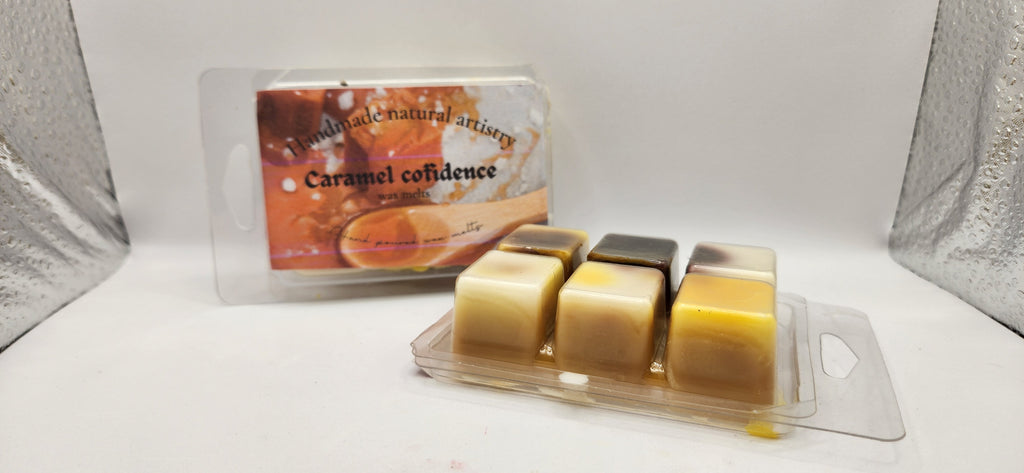 Caramel Confidence Wax Melt | 2.5 oz | Butterscotch & Bourbon Scent | HNA Candle Boutique
