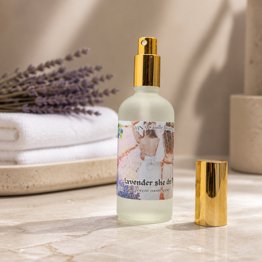 Lavender She Drifts Room Spray | Relaxing Home Fragrance | HNA Candle Boutique