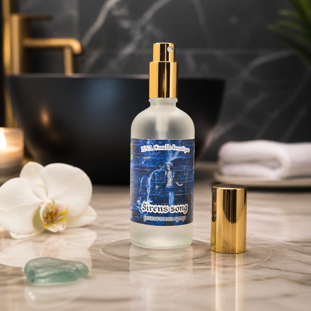 Siren's Song Room Spray | 3.8 oz | Clean Aquatic Home Fragrance | HNA Candle Boutique