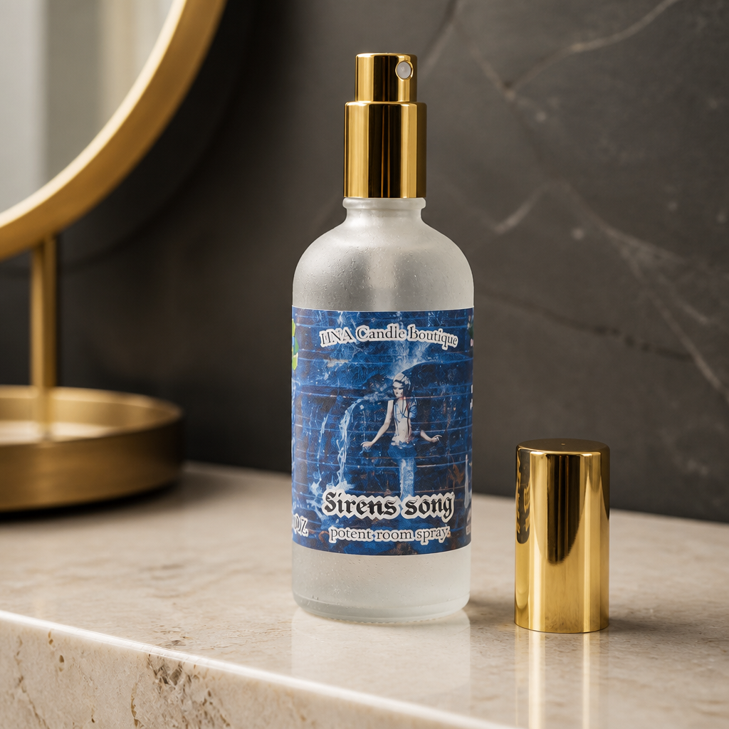 Siren's Song Room Spray | 3.8 oz | Clean Aquatic Home Fragrance | HNA Candle Boutique