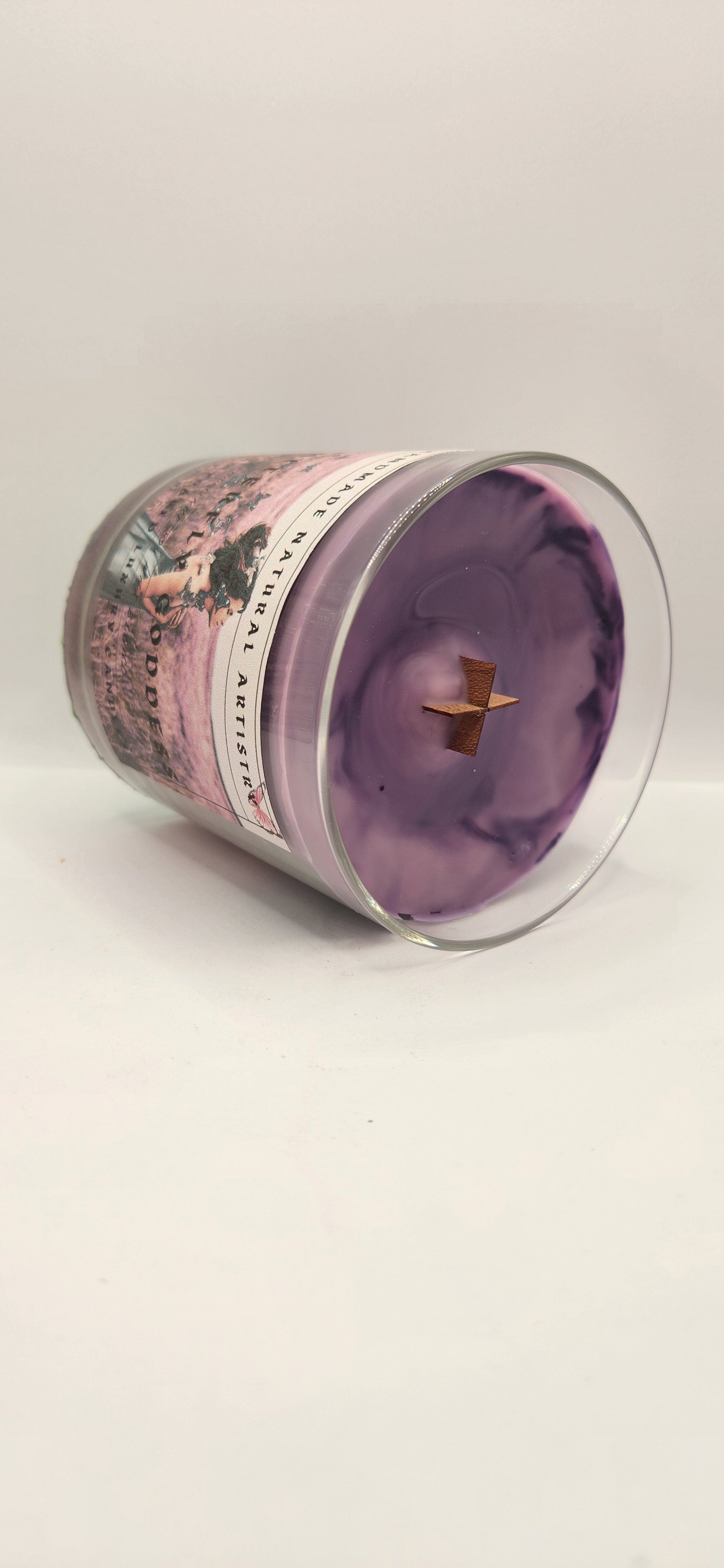 Pink Sugar & Pomegranate Wood Wick Candle | 10 oz | Butterfly Goddess